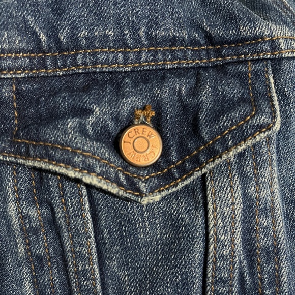 J Crew Indigo Tyler Wash Cropped Jean Jacket C0172 (Customized) - Picture 8 of 15